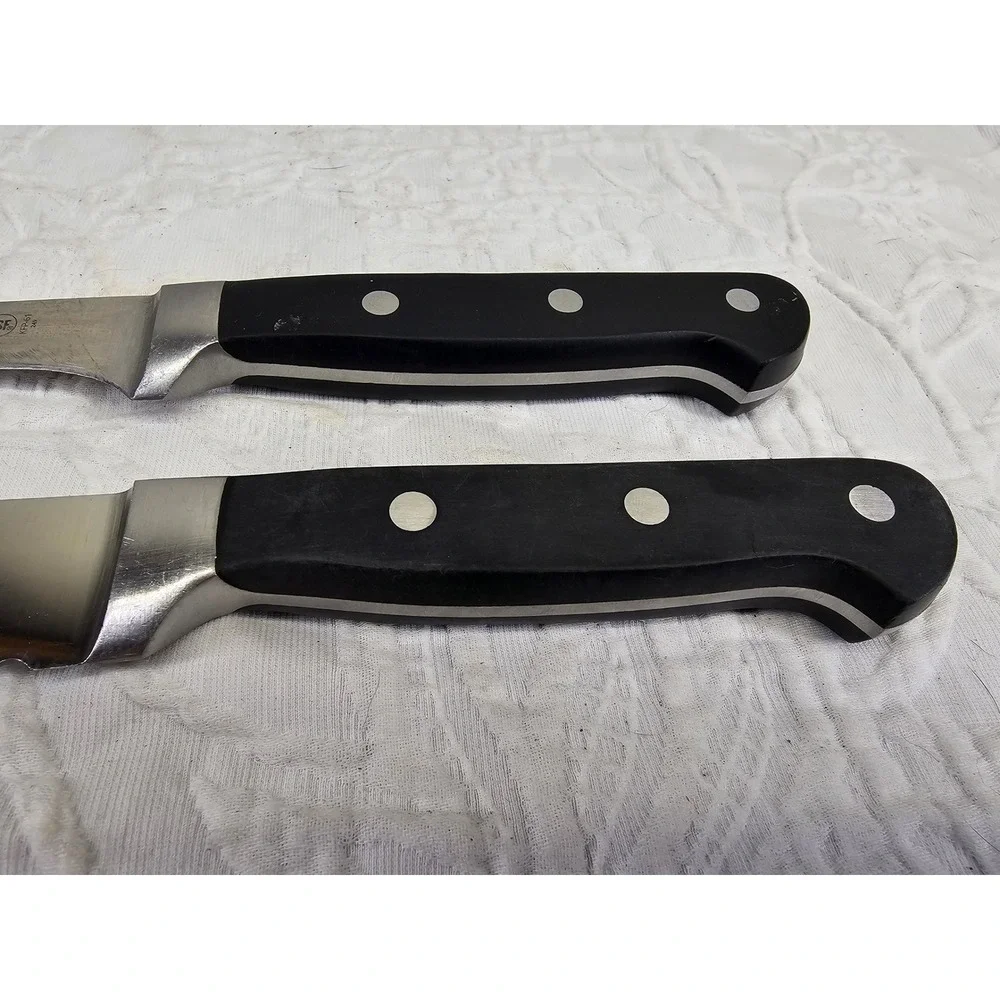 Winco Acero Knife Set Unisex OS Black Good German Steel KFP-82 KFP-61 2pc
